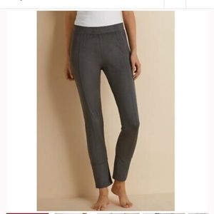 Soft Surroundings soft micro suede elastic waist pants in gray